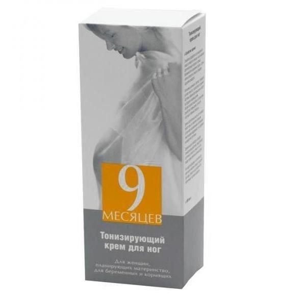 9 месяцев  крем для ног тонизирующий 100 мл
