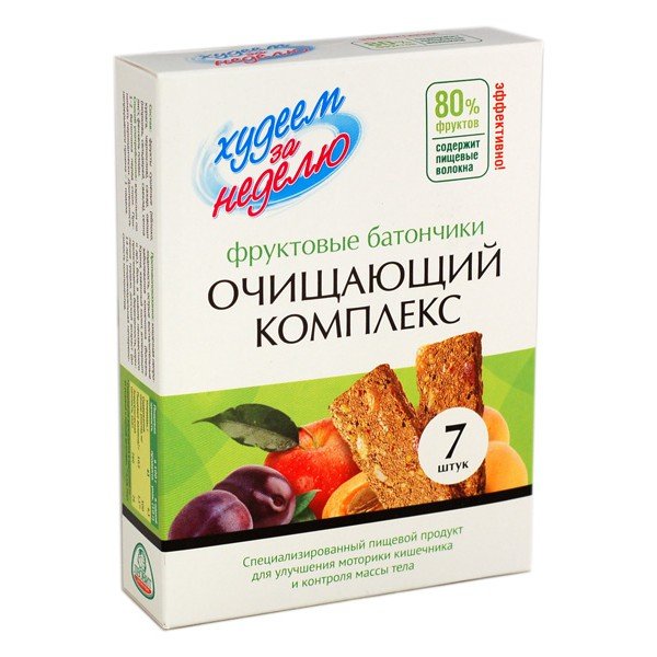 Бір аптаның ішінде артық салмақтан арылыңыз Батончик жемісті май ыдырататын жиынтық № 7