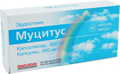 Муцитус капсулалар 300 мг № 30